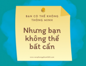 Bạn có thể không thông minh, nhưng bạn không thể bất cẩn