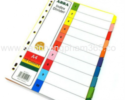 Bìa phân trang giấy 10 màu