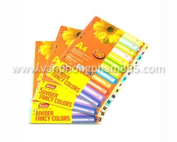 Bìa phân trang giấy 12 màu