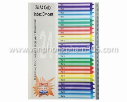 Bìa phân trang nhựa 24 chữ cái