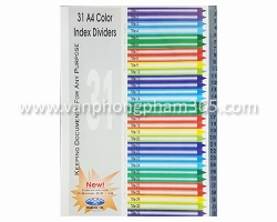 Bìa phân trang nhựa 31 số
